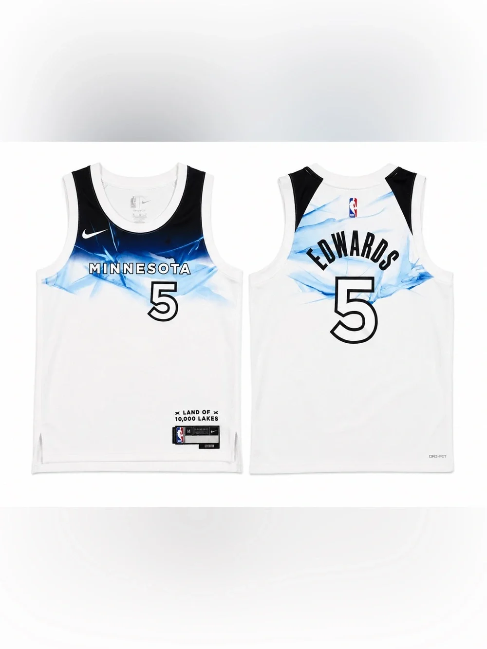 Nike Dri Fit Anthony Edwards #5 Minnesota NBA Timberwolves City Edition Jersey M